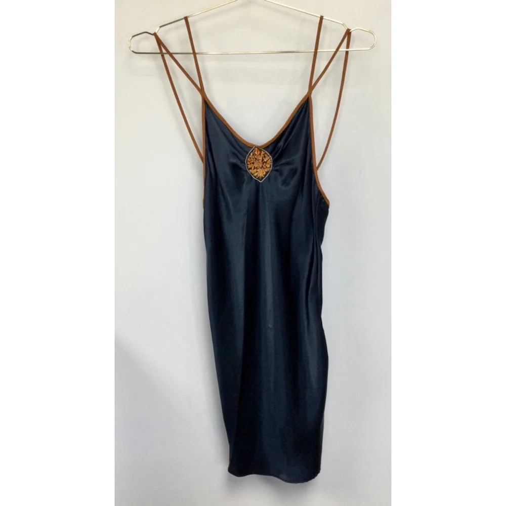 Vintage Women's Val Mode Lingerie Dress,‎ S, M, Dark Blue
